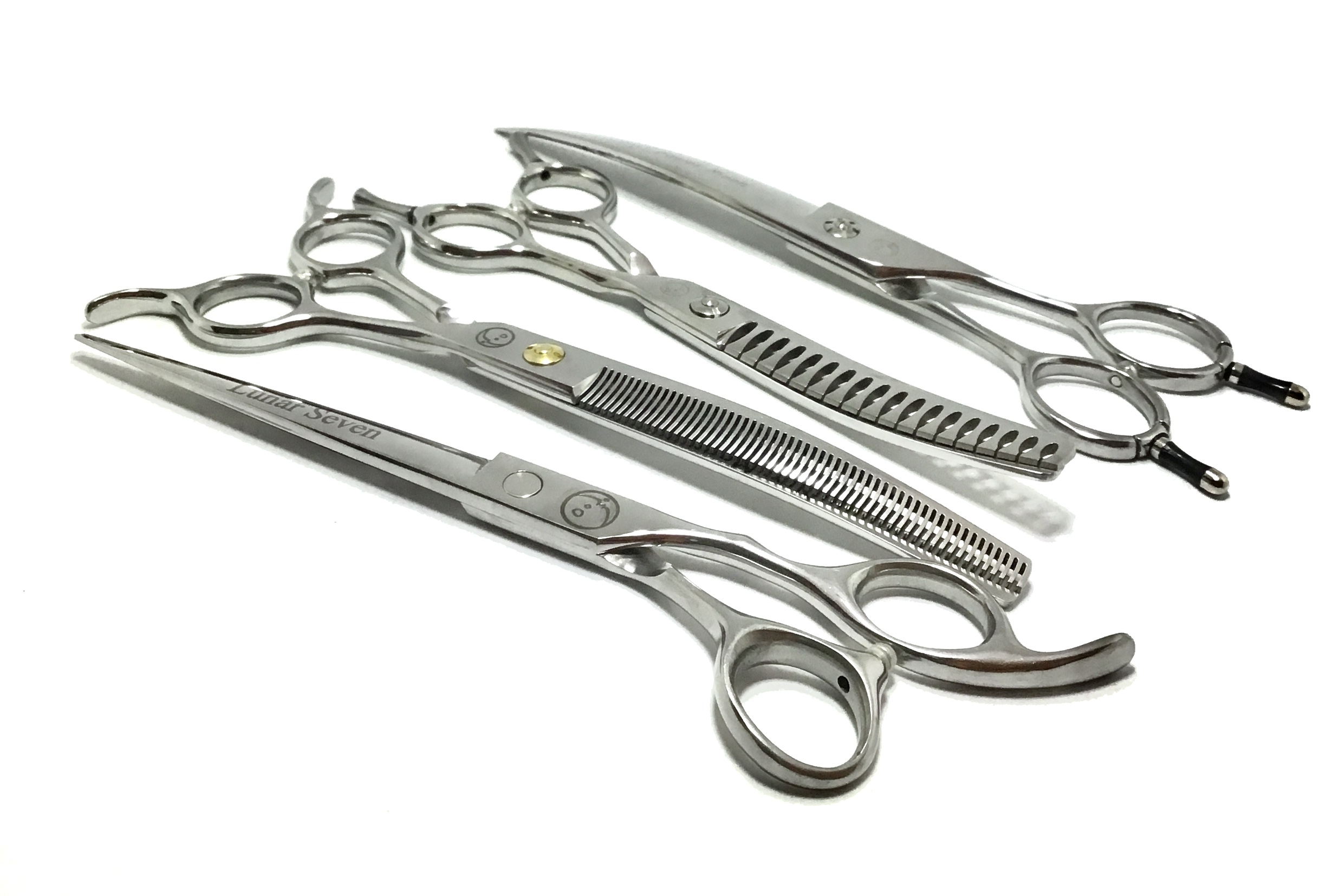 Haircut & Thinning Scissors Set HAIR KISS Made from Stainless Steel